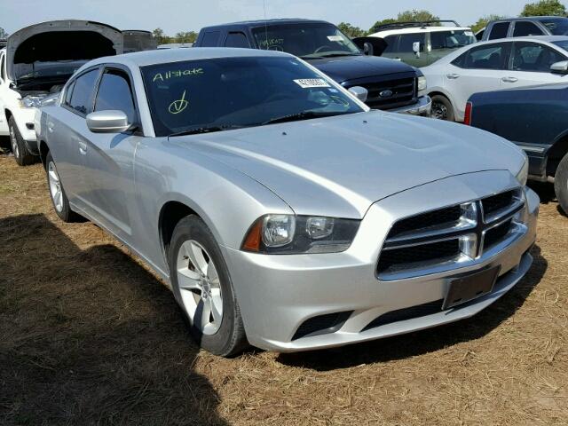 2C3CDXBG7CH228666 - 2012 DODGE CHARGER SILVER photo 1