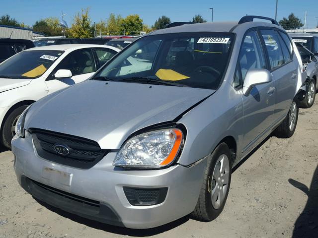 KNAFG529597285519 - 2009 KIA RONDO BASE SILVER photo 2