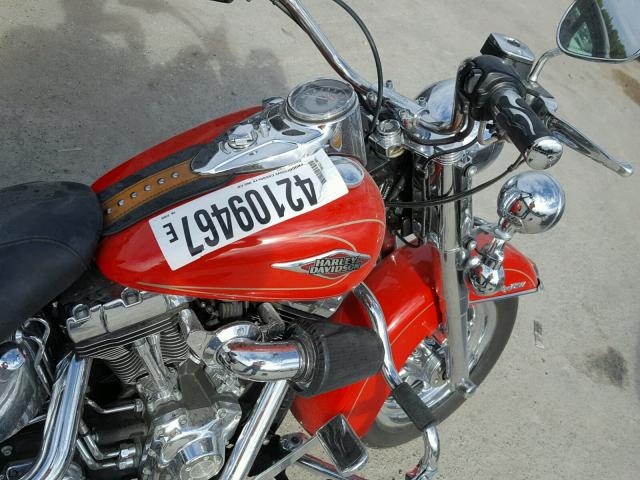 1HD1BW519AB029990 - 2010 HARLEY-DAVIDSON FLSTC RED photo 5