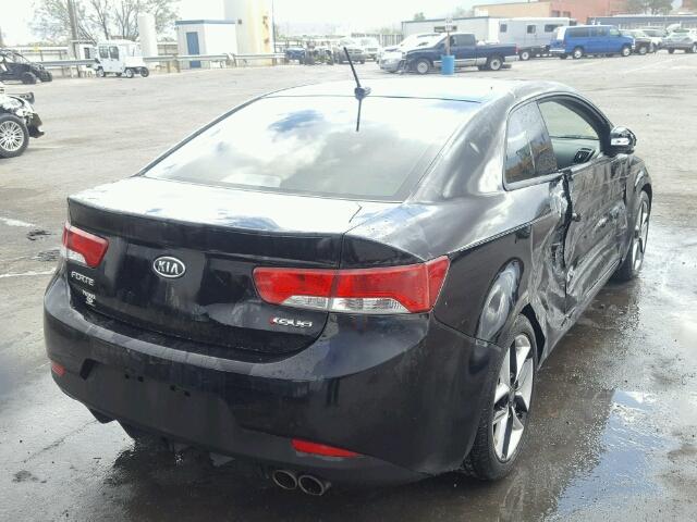 KNAFW6A30A5202259 - 2010 KIA FORTE SX BLACK photo 4