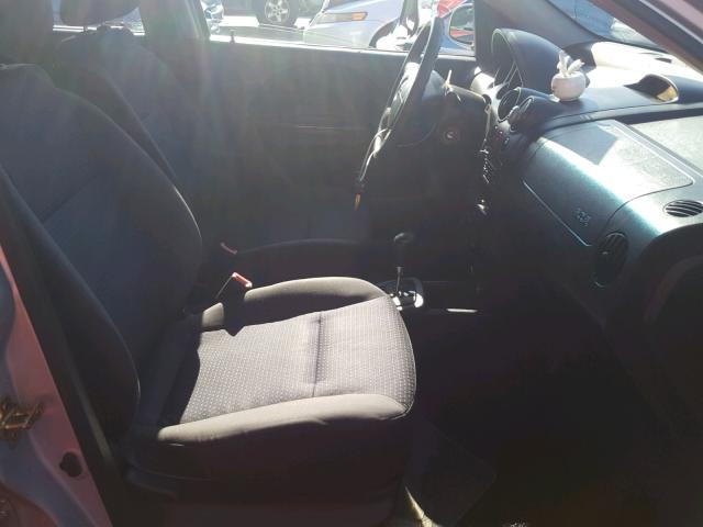 KL1TD66696B633469 - 2006 CHEVROLET AVEO BASE Srebrny zdjęcie 5