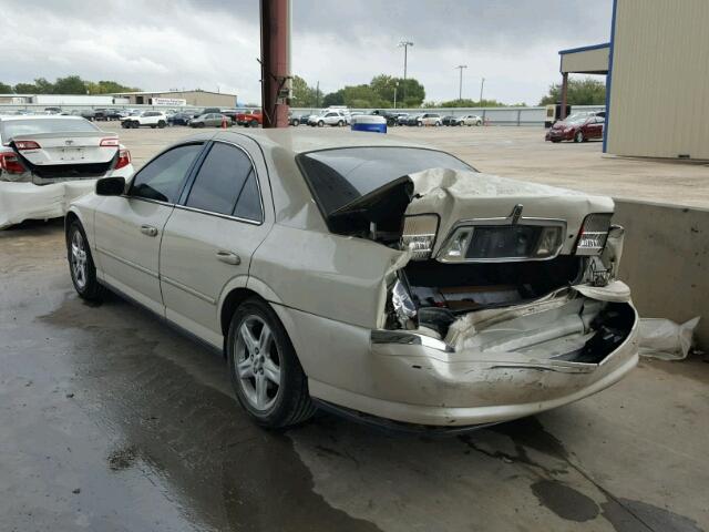 1LNHM87A92Y623573 - 2002 LINCOLN LS BEIGE photo 3