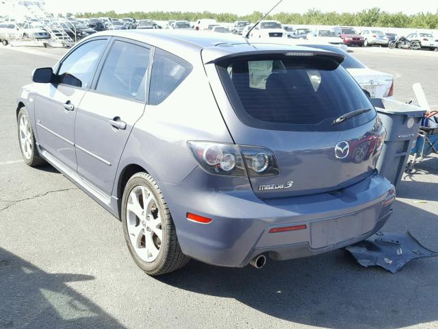 JM1BK343081779429 - 2008 MAZDA 3 HATCHBAC CHARCOAL photo 3