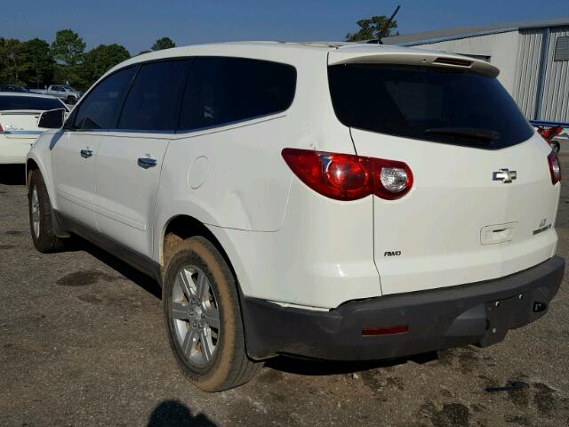 1GNKVGED6BJ135423 - 2011 CHEVROLET TRAVERSE L WHITE photo 3