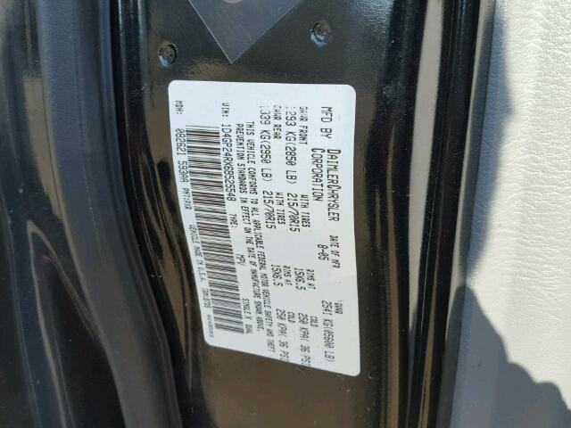 1D4GP24RX6B525548 - 2006 DODGE GRAND CARA BLACK photo 10