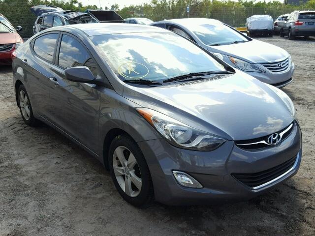 5NPDH4AE9CH116770 - 2012 HYUNDAI ELANTRA GRAY photo 1