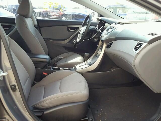 5NPDH4AE9CH116770 - 2012 HYUNDAI ELANTRA GRAY photo 5