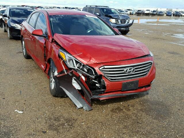 5NPE24AF4HH571323 - 2017 HYUNDAI SONATA SE RED photo 1