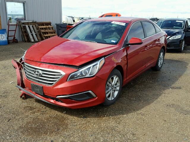5NPE24AF4HH571323 - 2017 HYUNDAI SONATA SE 红色 照片 2