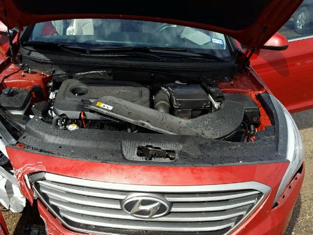 5NPE24AF4HH571323 - 2017 HYUNDAI SONATA SE RED photo 7