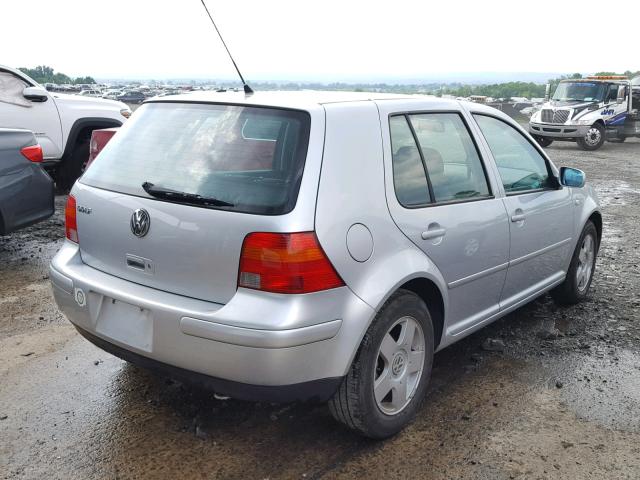 9BWGT21J414032412 - 2001 VOLKSWAGEN GOLF GLS SILVER photo 4