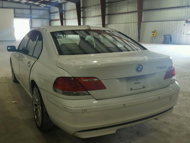 WBAHL83578DT13984 - 2008 BMW 750I WHITE photo 3