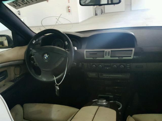 WBAHL83578DT13984 - 2008 BMW 750I WHITE photo 9