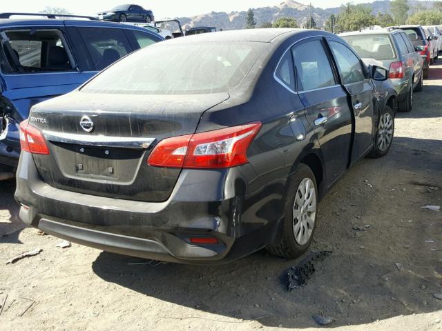 3N1AB7AP9GY251329 - 2016 NISSAN SENTRA S BLACK photo 4