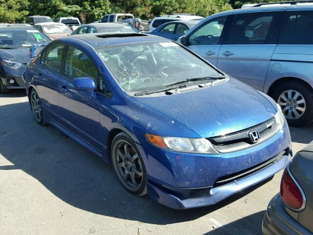 2HGFA55598H700925 - 2008 HONDA CIVIC SI BLUE photo 1