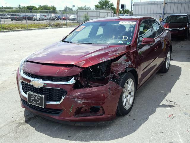 1G11C5SL3FF254879 - 2015 CHEVROLET MALIBU 1LT RED photo 2