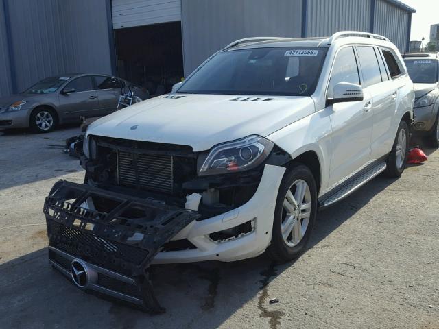 4JGDF2EE3EA403046 - 2014 MERCEDES-BENZ GL 350 BLU WHITE photo 2