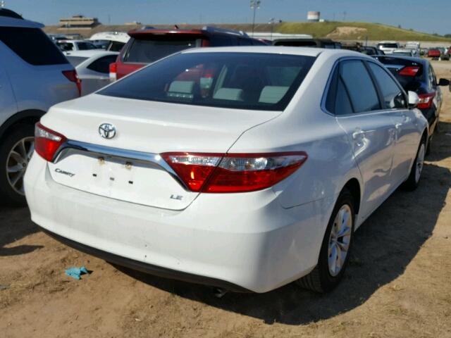 4T4BF1FK9FR478605 - 2015 TOYOTA CAMRY WHITE photo 4