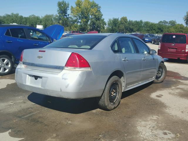 2G1WA5EN8A1245152 - 2010 CHEVROLET IMPALA LS SILVER photo 4