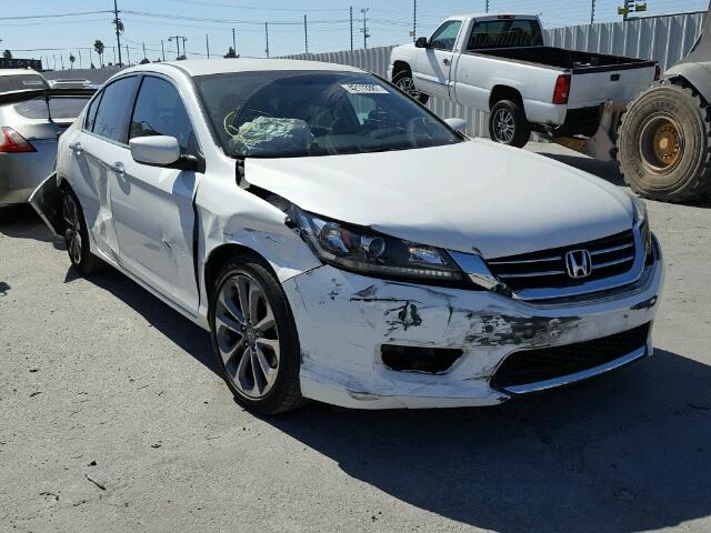 1HGCR2F56FA021781 - 2015 HONDA ACCORD WHITE photo 1