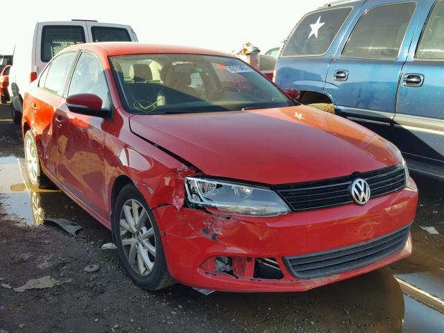 3VWBP7AJXCM030562 - 2012 VOLKSWAGEN JETTA SE RED photo 1