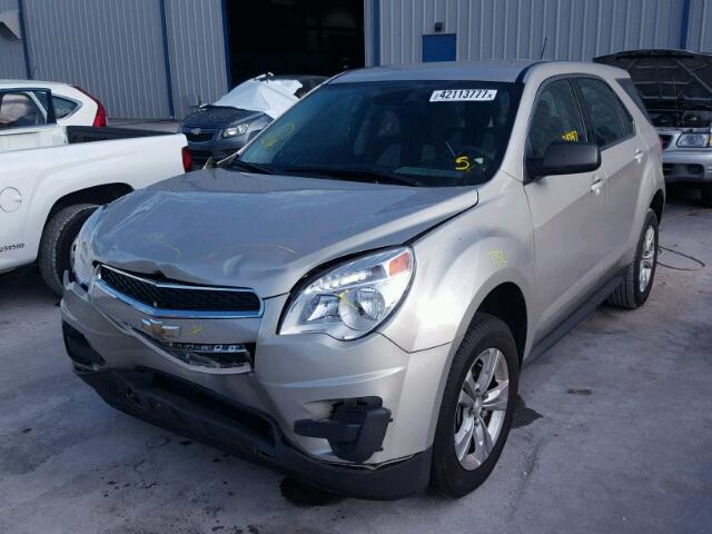 2GNALAEK9F6206310 - 2015 CHEVROLET EQUINOX LS BEIGE photo 2