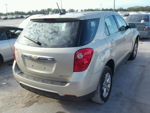 2GNALAEK9F6206310 - 2015 CHEVROLET EQUINOX LS BEIGE photo 4