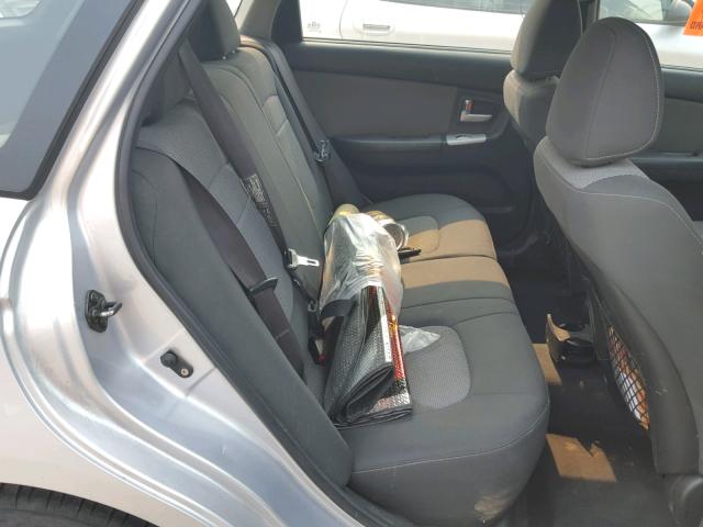 KNAFE162375003544 - 2007 KIA SPECTRA5 S SILVER photo 6