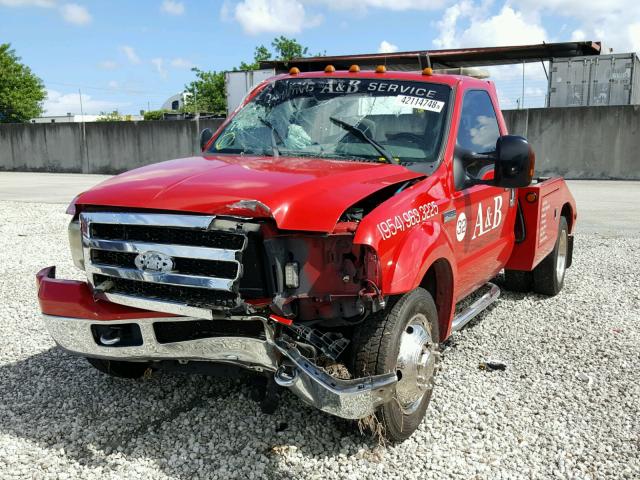 1FDXF46P76ED43145 - 2006 FORD F450 SUPER RED photo 2