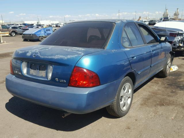 3N1CB51D44L483753 - 2004 NISSAN SENTRA BLUE photo 4