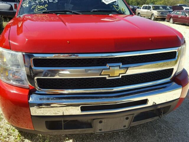 1GCEC29J89Z259963 - 2009 CHEVROLET SILVERADO RED photo 9