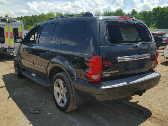 1D8HB58227F556433 - 2007 DODGE DURANGO LI BLACK photo 3