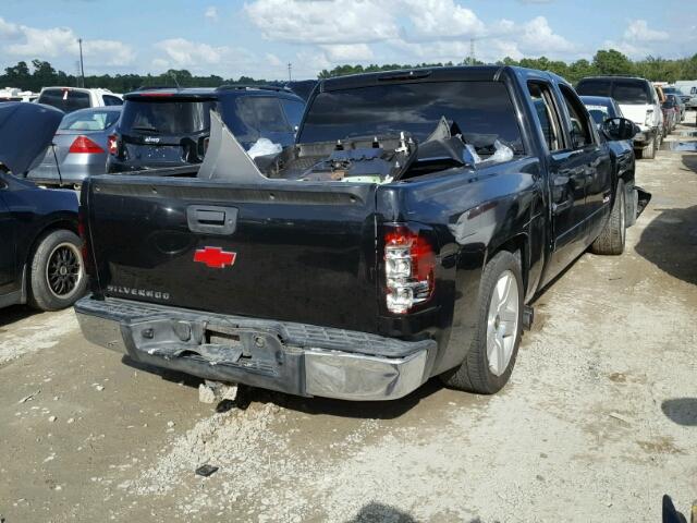 2GCFC13Y471732445 - 2007 CHEVROLET SILVERADO BLACK photo 4