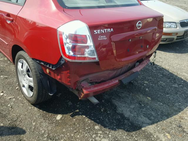 3N1AB61E99L620635 - 2009 NISSAN SENTRA 2.0 RED photo 9