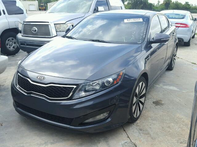 KNAGR4A60B5161126 - 2011 KIA OPTIMA SX CHARCOAL photo 2