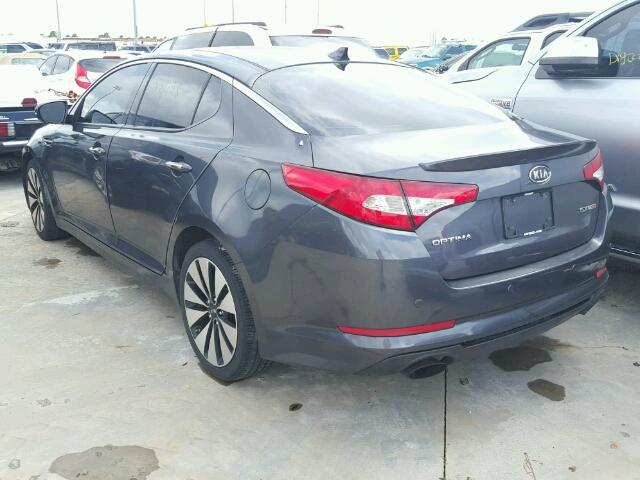 KNAGR4A60B5161126 - 2011 KIA OPTIMA SX CHARCOAL photo 3