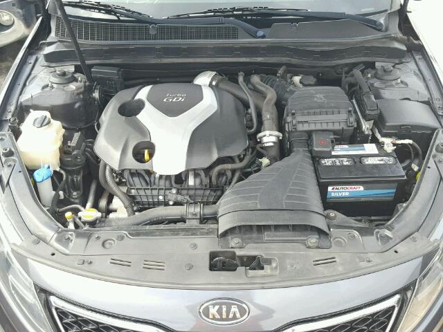 KNAGR4A60B5161126 - 2011 KIA OPTIMA SX CHARCOAL photo 7