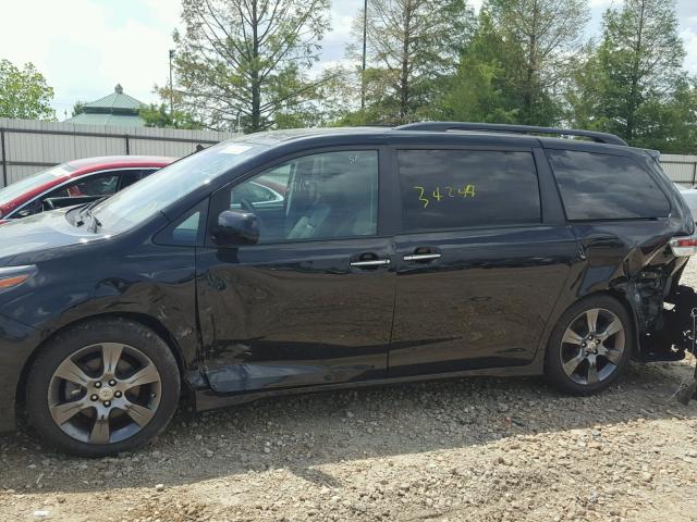 5TDXK3DC8GS754253 - 2016 TOYOTA SIENNA SE BLACK photo 9