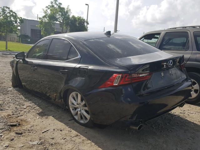 JTHBA1D2XG5008285 - 2016 LEXUS IS 200T BLACK photo 3