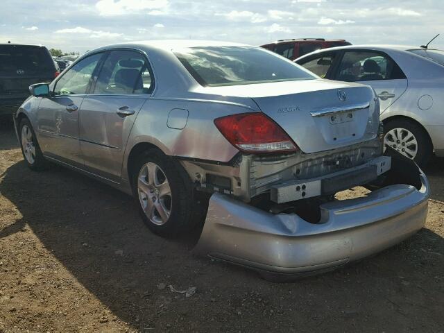 JH4KB16678C004060 - 2008 ACURA RL SILVER photo 3