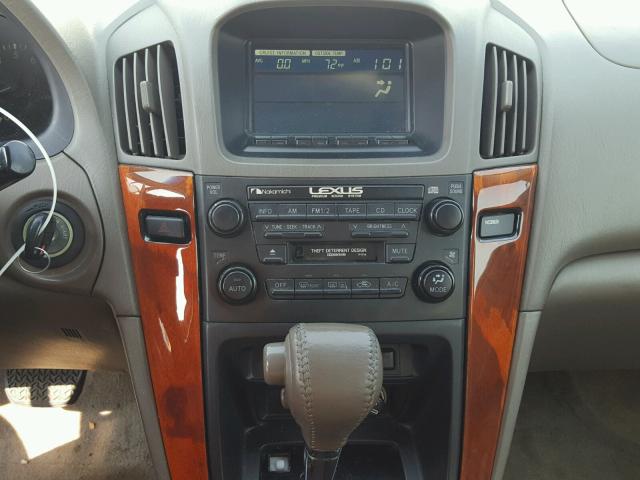 JT6HF10U3Y0097384 - 2000 LEXUS RX 300 WHITE photo 9