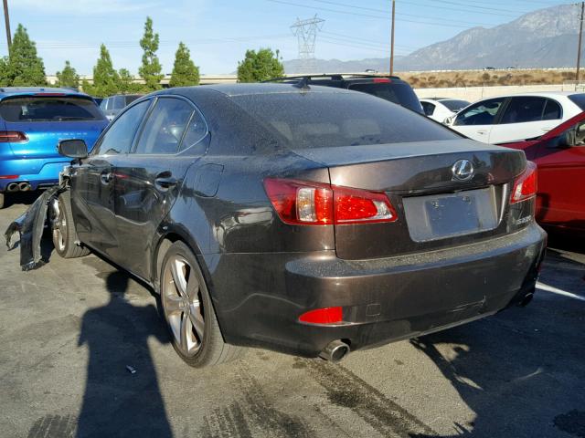 JTHBF5C27C5169018 - 2012 LEXUS IS BROWN photo 3