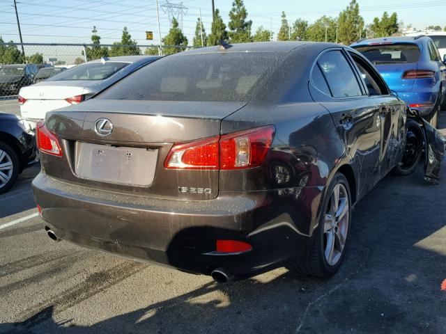 JTHBF5C27C5169018 - 2012 LEXUS IS BROWN photo 4