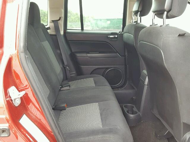 1C4NJCBA3ED843216 - 2014 JEEP COMPASS SP RED photo 6
