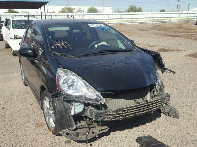 JHMGE8H54BC012716 - 2011 HONDA FIT BLACK photo 1