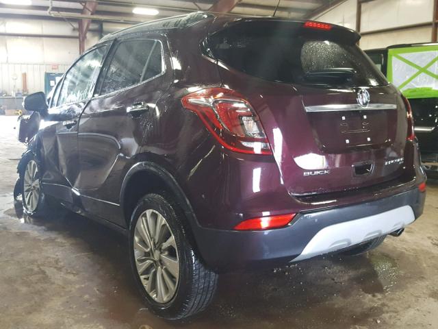 KL4CJESB0HB057850 - 2017 BUICK ENCORE PRE BURGUNDY photo 3