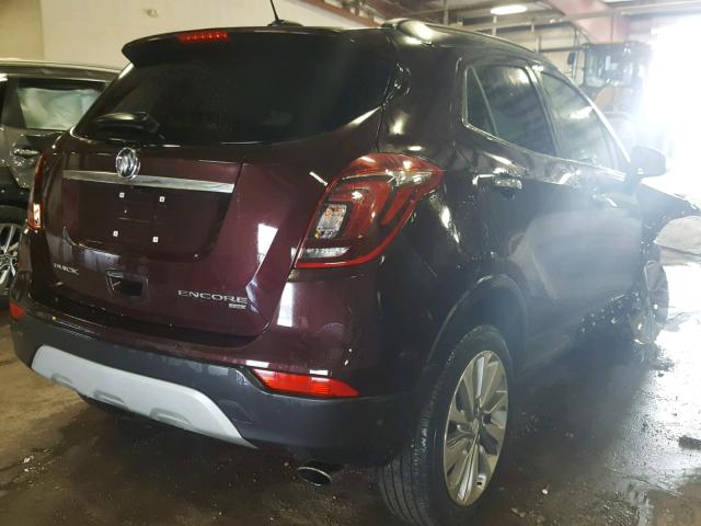 KL4CJESB0HB057850 - 2017 BUICK ENCORE PRE BURGUNDY photo 4