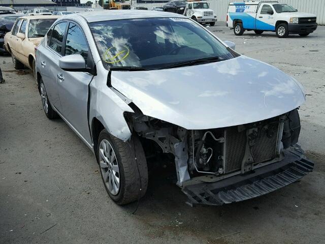 3N1AB7AP0EL691787 - 2014 NISSAN SENTRA S SILVER photo 1