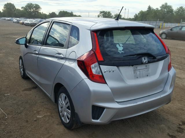 3HGGK5H55FM734811 - 2015 HONDA FIT LX SILVER photo 3