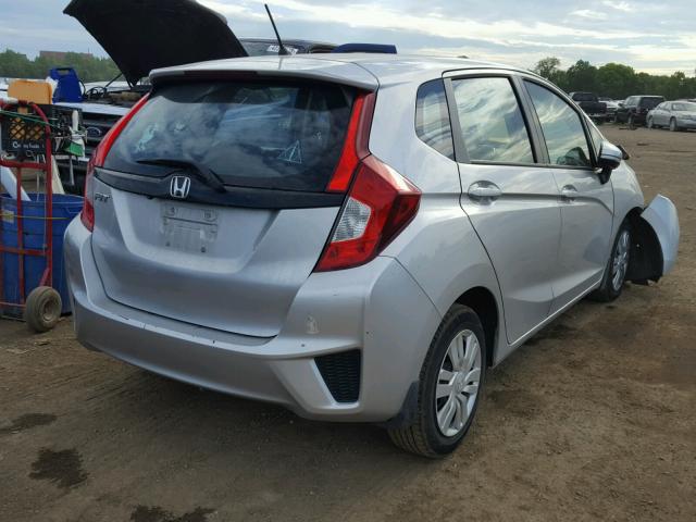 3HGGK5H55FM734811 - 2015 HONDA FIT LX SILVER photo 4